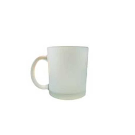 Taza de Vidrio con Acabado Satinado, Grado Alimenticio, Recubierto con Barniz Poliéster para Decorado por Sublimación, 11 oz de Capacidad, Calidad A, Garantía Sólo por Daños Visibles de Fábrica